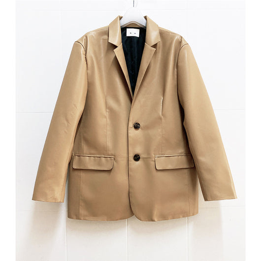 Cardigan Suelto de Cuero Proteína para Mujer - Chaqueta Casual de Manga Larga - Image 21