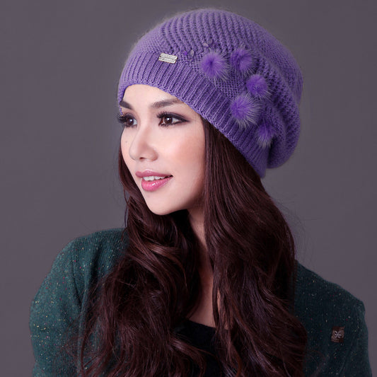 Gorro Tejido Cálido Versátil para Mujer