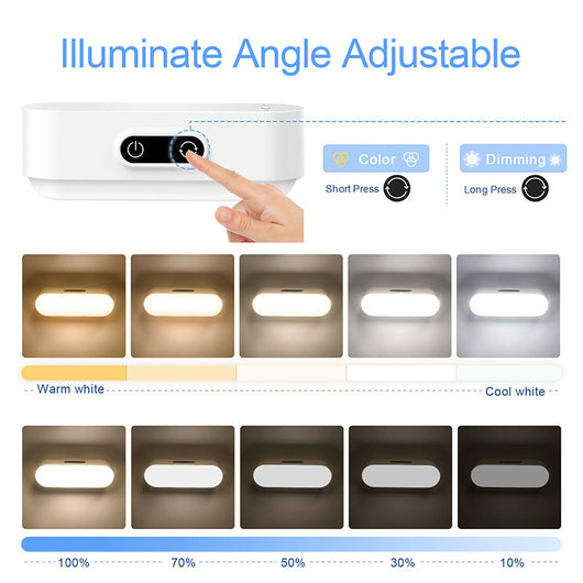 Lámpara LED Nocturna Magnética Recargable USB con Atenuación Progresiva para Dormitorio - Image 18
