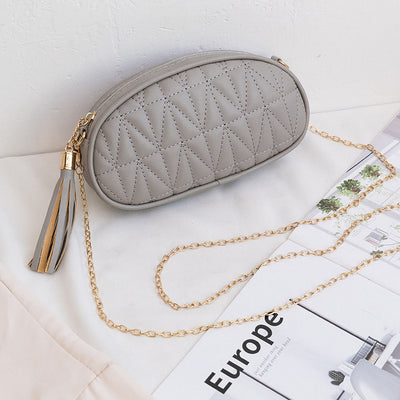 Bolso Bandolera Rombo con Cadena y Borlas - Image 14