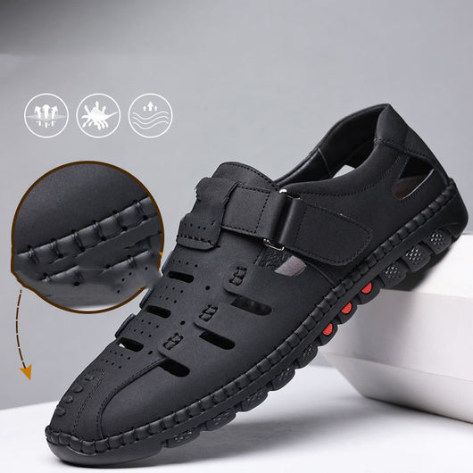 Zapatos Casuales de Cuero para Hombre con Diseño Calado Transpirable - Image 10