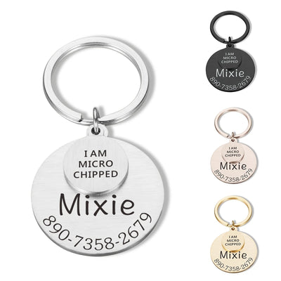 Placa de Identificación Personalizada para Mascotas - Llavero Divertido - Image 11