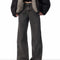 Jeans Vintage Gris Carbón Desgastado - Estilo Primavera