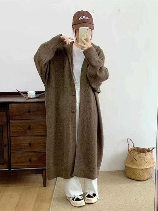Cardigan Tejido Largo Tipo Abrigo para Mujer - Image 4