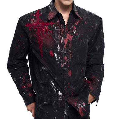 Camisa Acolchada Gothic Otoñal con Bordados en Hombros - Image 6