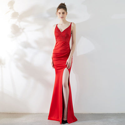 Vestido de Noche Elegante Ajustado con Cola Sirena - Image 36