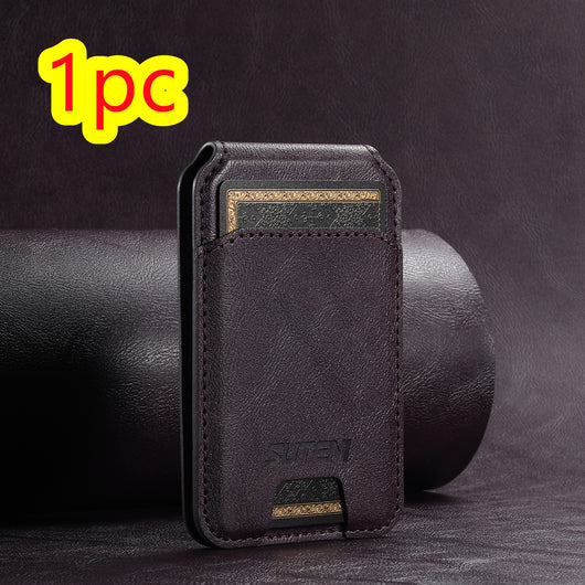 Soporte Magnético Universal para Teléfono con Anillo MagSafe y Cuero PU - Image 36