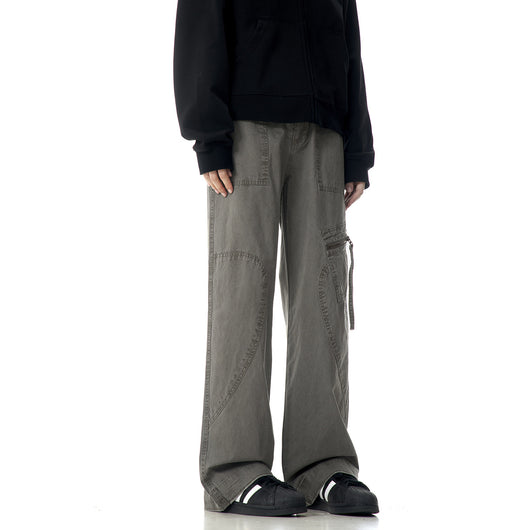 Pantalones Rectos Holgados de Cintura Alta - Estilo Casual Moderno - Image 4
