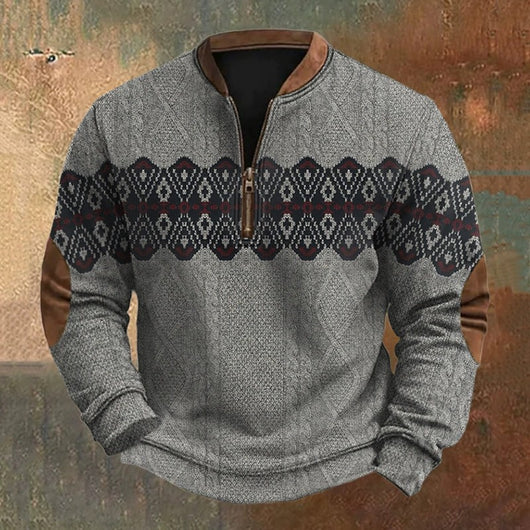 Sudadera con Cierre Estampado 3D Digital para Hombre - Primavera y Otoño - Image 27