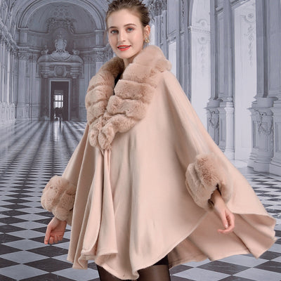 Capa Chal de Pelaje de Conejo Rex para Mujer - Image 5