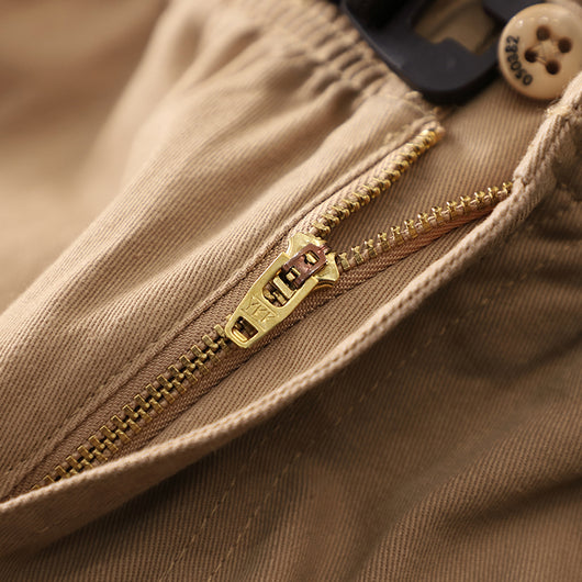 Pantalones Overol de Algodón con Hebilla Retro para Hombre - Image 7