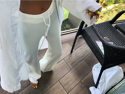 Pantalones Blancos Ajustados Largos para Mujer - Image 6