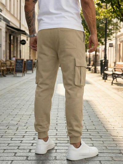 Pantalones de Trabajo Casual para Hombre con Múltiples Bolsillos y Cordón Ajustable - Image 25