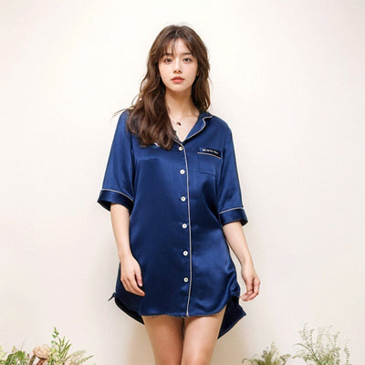 Camisón de Seda Midi para Primavera y Verano - Pijama Elegante para el Hogar - Image 2
