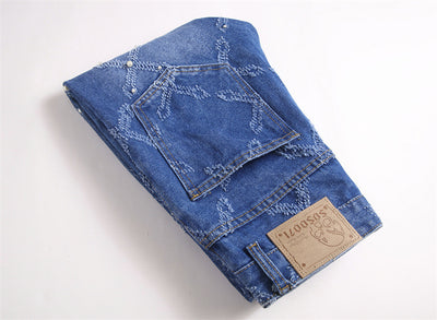 Pantalones Skinny Denim con Bordado de Perlas - Estilo Urbano Trendy - Image 15