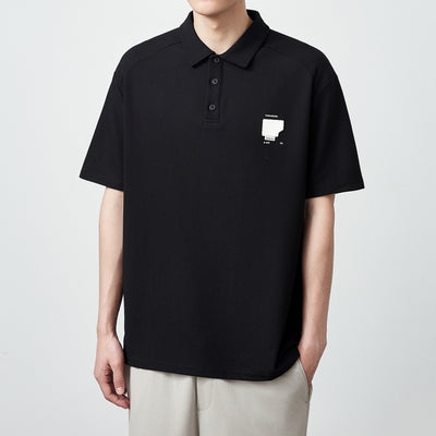 Polo Manga Corta Textura Waffle Oversize para Hombre 240g - Image 2