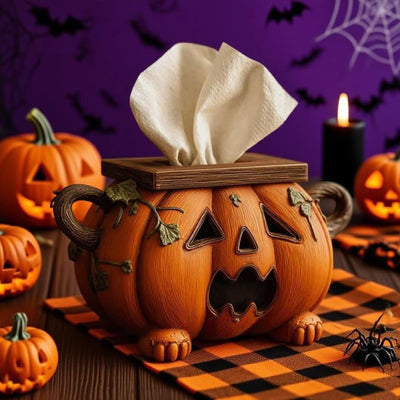 Dispensador de Pañuelos Diseño Calabaza Halloween - Image 8