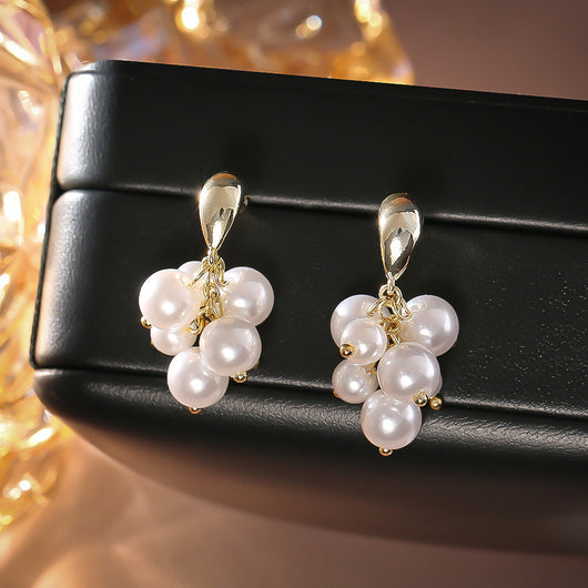 Aretes de Racimo de Perla Elegancia Premium - Image 11