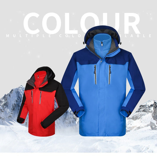 Chaqueta Impermeable Reversible de Dos Piezas con Forro de Terciopelo Coral - Image 11