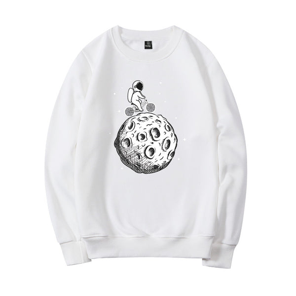 Sudadera Casual Astronauta en el Espacio - Estampado Moderno Manga Larga