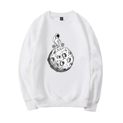 Sudadera Casual Astronauta en el Espacio - Estampado Moderno Manga Larga - Image 2