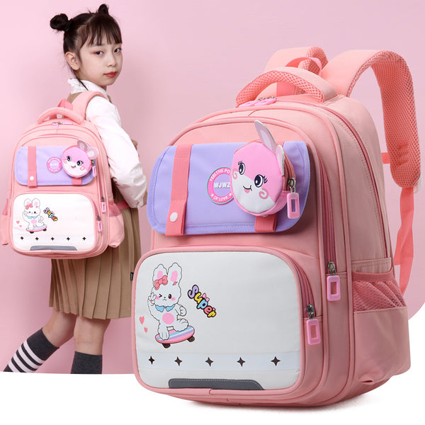 Mochila Escolar Infantil Gran Capacidad con Protección Dorsal Dinosaurio