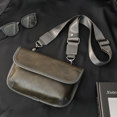 Bolso de Hombro Cuadros Piel Auténtica Estilo Urbano - Image 20