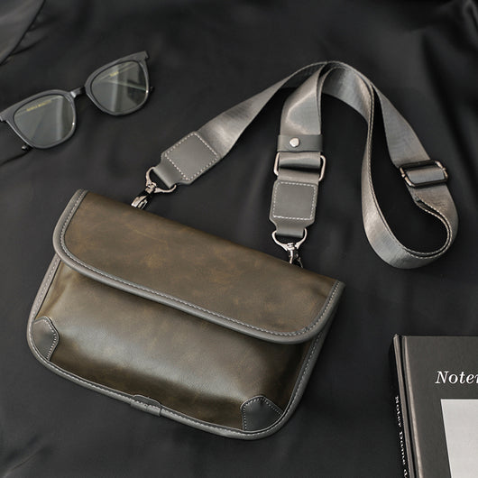 Bolso de Hombro Cuadros Piel Auténtica Estilo Urbano - Image 20