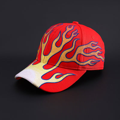 Gorra de Béisbol Hip-hop con Diseño de Llamas Personalizadas - Image 8