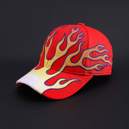 Gorra de Béisbol Hip-hop con Diseño de Llamas Personalizadas - Image 8