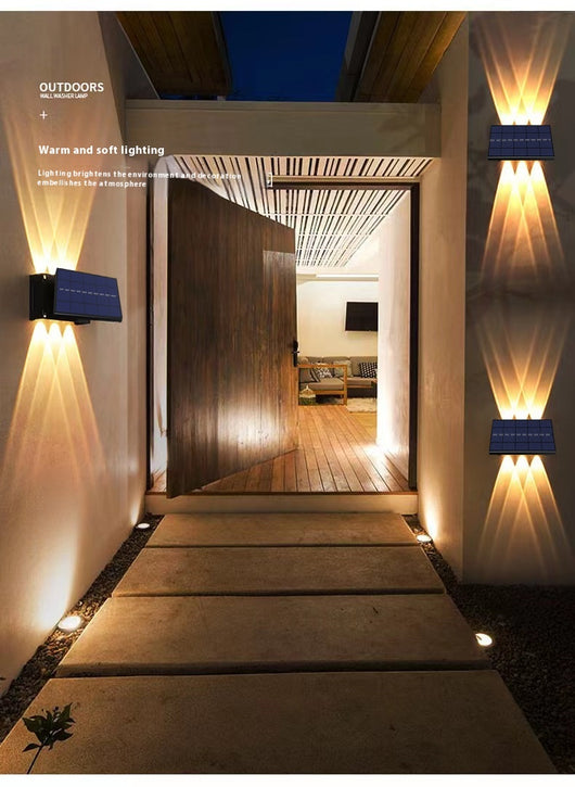 Lámpara Solar de Pared para Jardín y Decoración Exterior - Image 14
