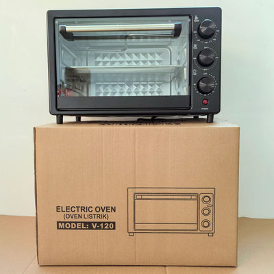 Horno Eléctrico Multifunción 25L con Doble Capa para el Hogar