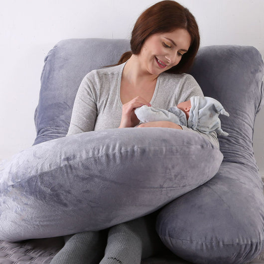 Almohada Ergonómica en Forma de G con Terciopelo Cristal Extraíble para Dormir de Lado - Image 5