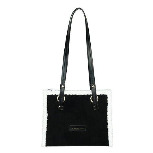 Bolso Tote Coreano de Piel de Cordero con Asa Simple - Image 11