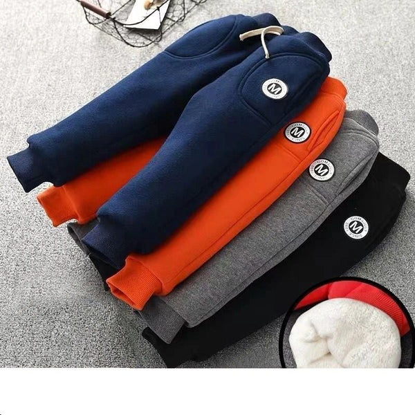Pantalones de Algodón para Bebé con Forro Polar - 0 a 6 Años