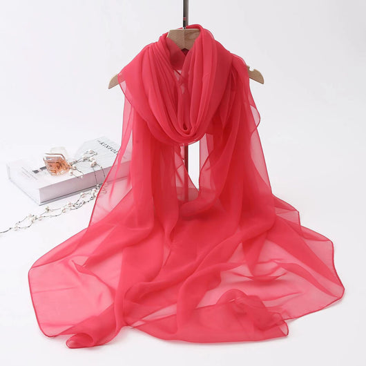 Pañuelo Protector Solar Rojo - Chal Ligero Contra los Rayos UV - Image 17