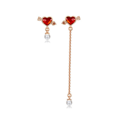 Aretes de Perla Cupido - Diseño de Flecha del Amor para Mujer - Image 7