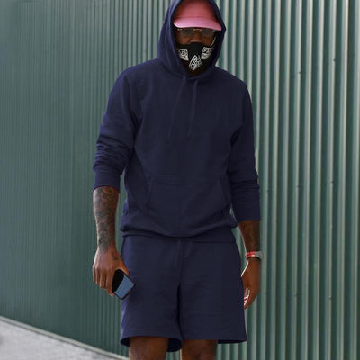 Conjunto de Sudadera y Shorts con Forro Polar para Hombre - Image 25