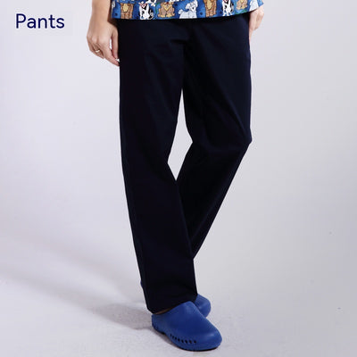 Uniforme Médico Veterinario Estampado Cuello V Flores Azul - Image 5