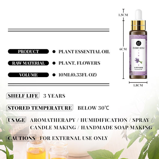Aceite Esencial de Rosa y Lavanda para Aromaterapia 10ml con Gotero - Image 17