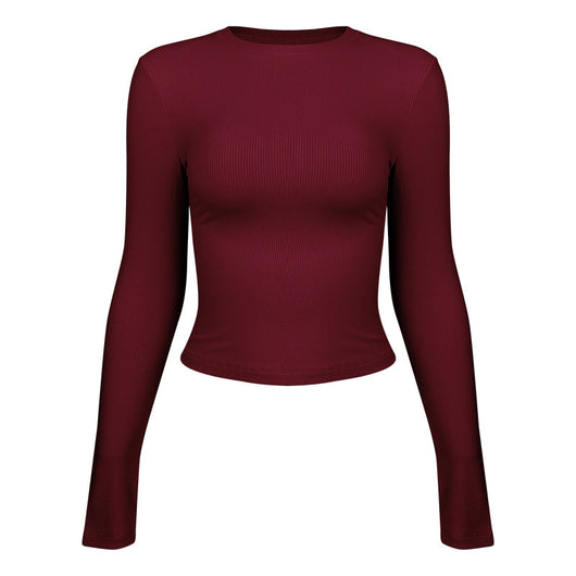 Playera Deportiva Mujer Manga Larga Ajustada para Yoga y Fitness - Image 3