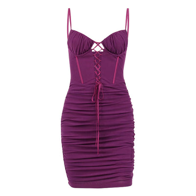 Vestido Sling Escotado sin Espalda con Detalle Hueco - Image 5