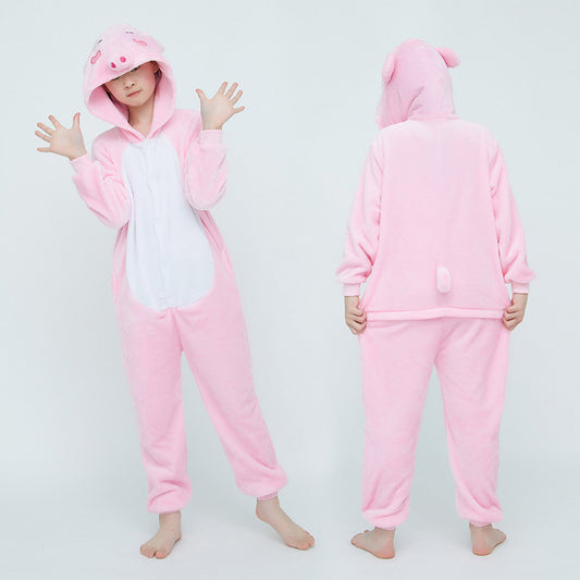 Pijama Infantil de Una Pieza con Diseños de Animales Cartoon