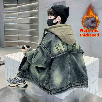 Chaqueta Denim Forrada en Fleece para Niño - Image 3