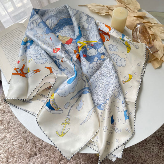 Pañuelo de Seda Twill Personalizado para Primavera