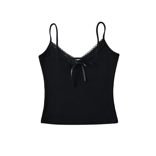 Blusa Espalda Descubierta con Encaje y Tirantes Finos - Image 4