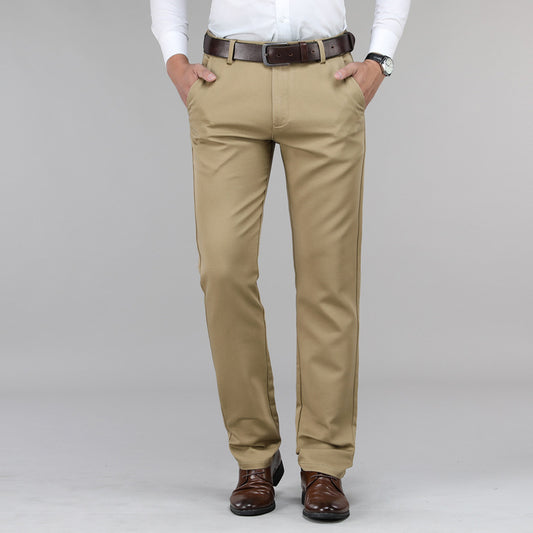 Pantalones Rectos Hombre Seda Helada con Elasticidad - Image 2