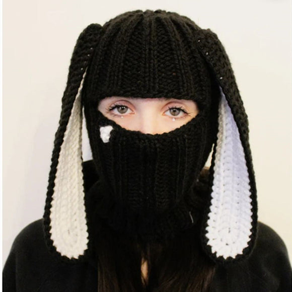 Gorro de Lana Tejido con Protección Auditiva y Diseño Infantil