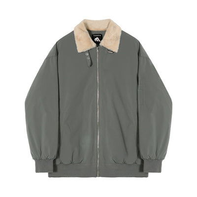 Chaqueta de Invierno de Algodón para Hombre con Forro de Borrego - Image 3