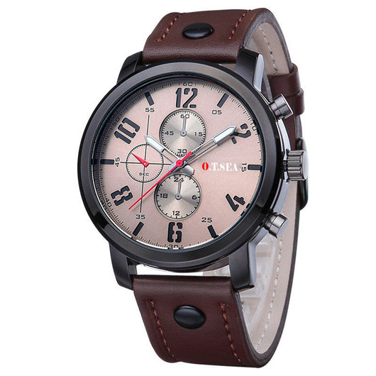 Reloj de Cuarzo con Diseño de Tres Esferas - Estilo Deportivo Moderno - Image 11